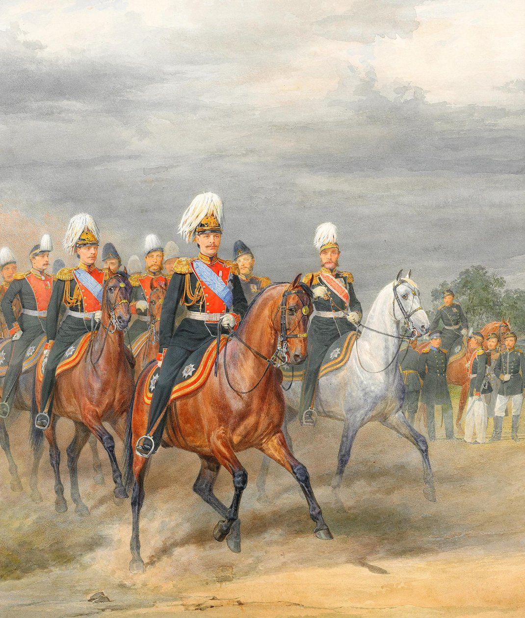 Officerer af kavaleriberedne regiment af Karl Karlovich Piratsky