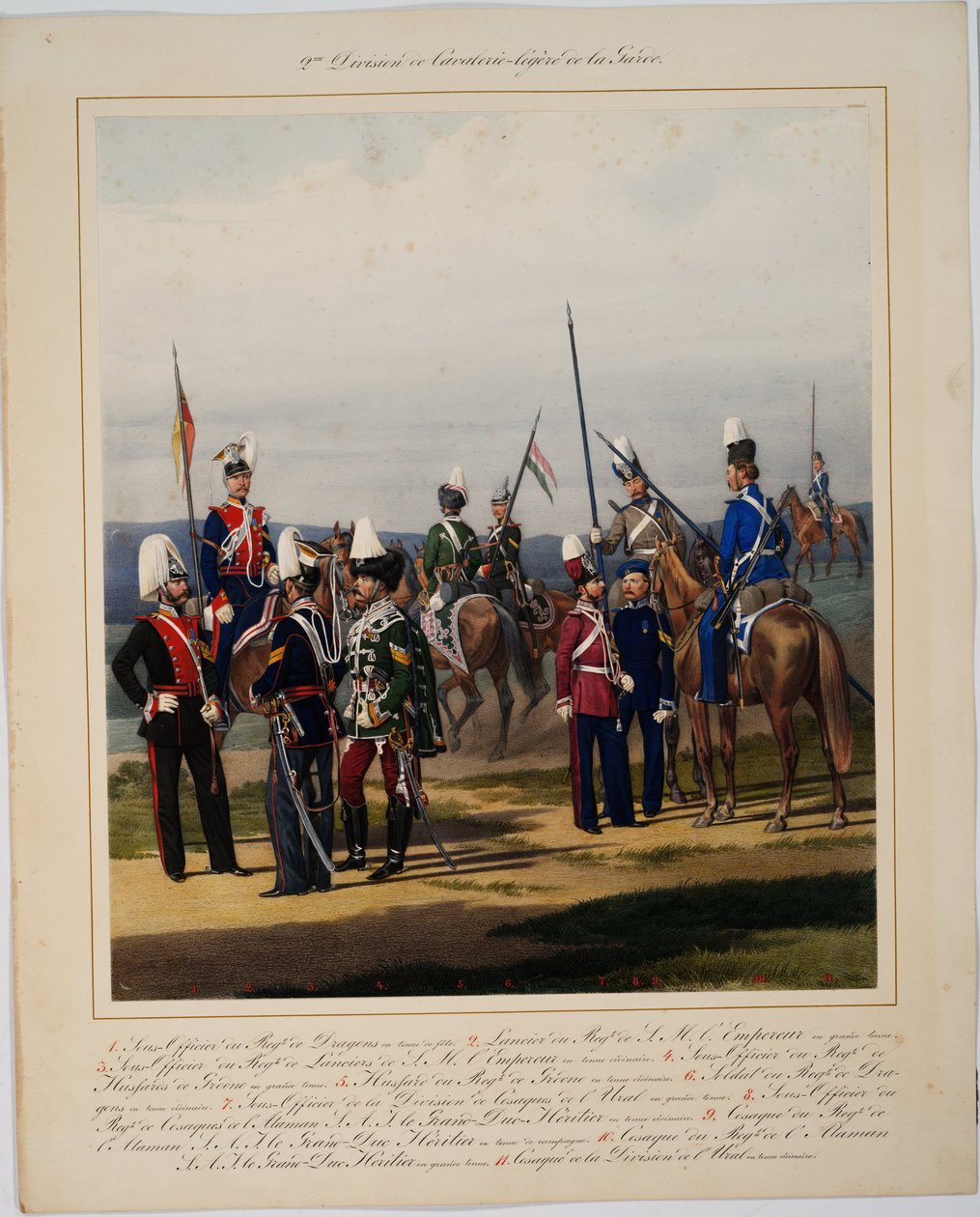 Den 2. garde kavaleridivision, 1867 af Karl Karlovich Piratsky