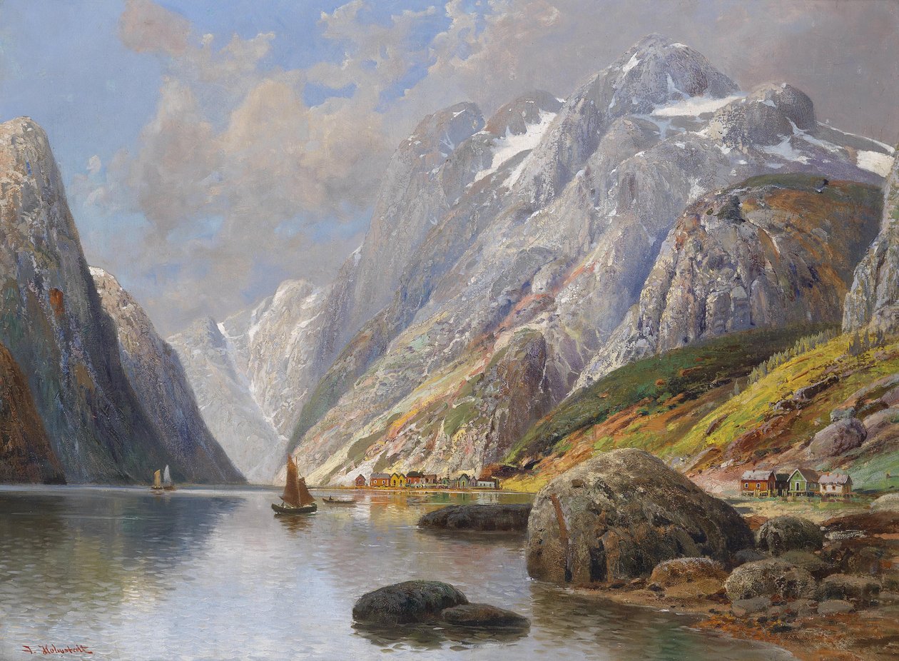 Fjordlandskab af Karl Kaufmann