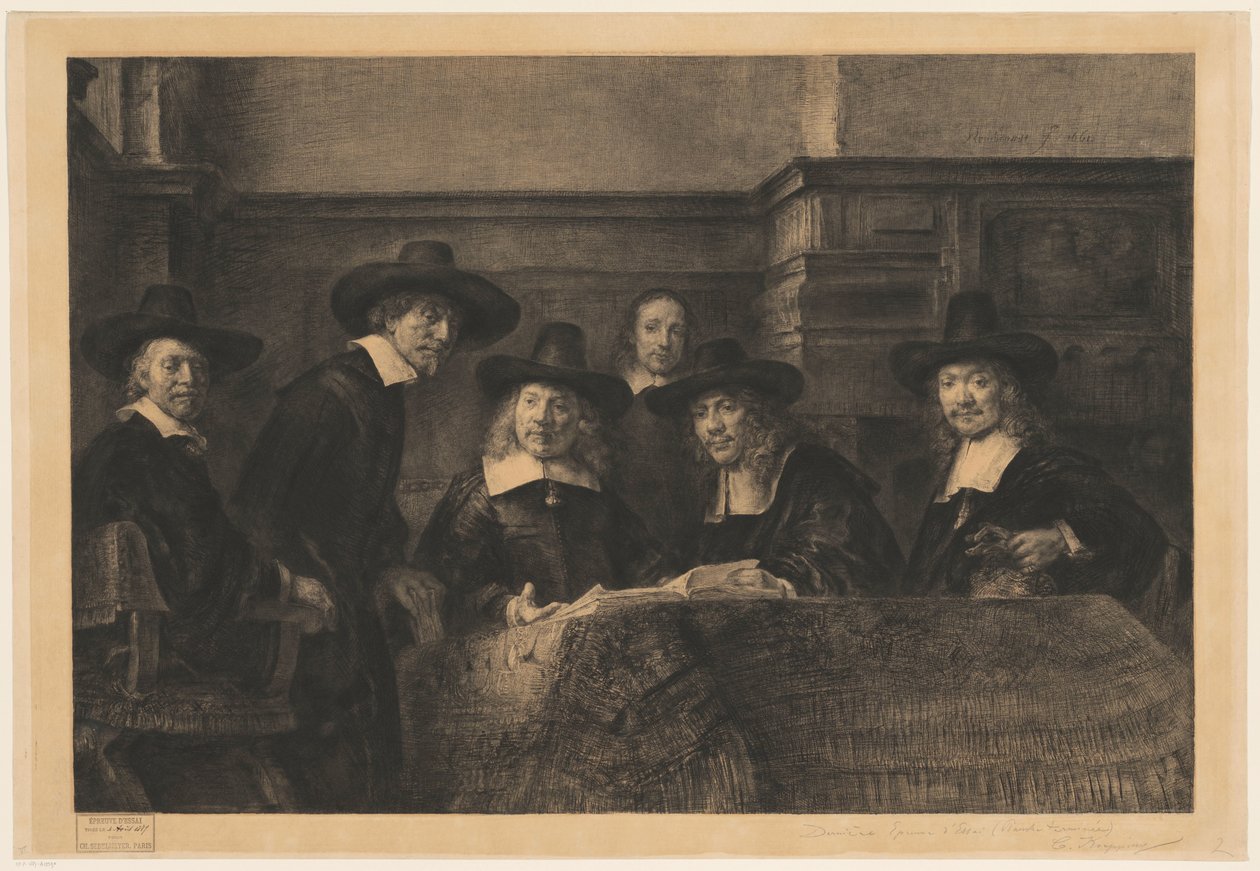 Staalmesterne efter Rembrandt af Karl Köpping
