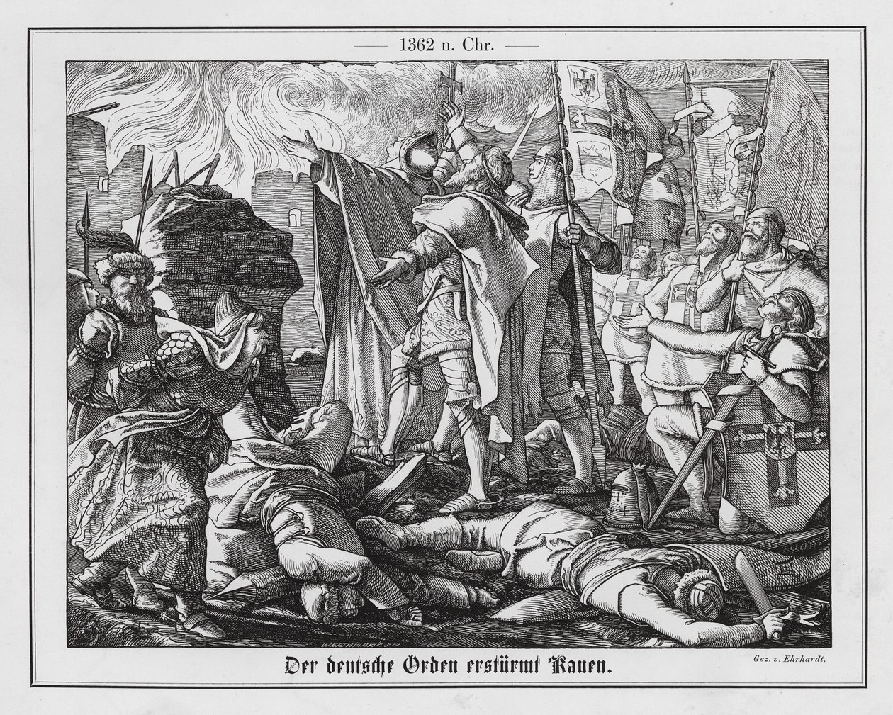 Den Tyske Ordens erobring af Kaunas af Karl Ludwig Adolf Ehrhardt