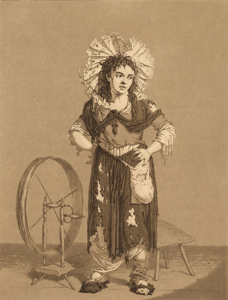 De unge tiggere, ca. 1800. af Karl Ludwig Bernhard Buchhorn