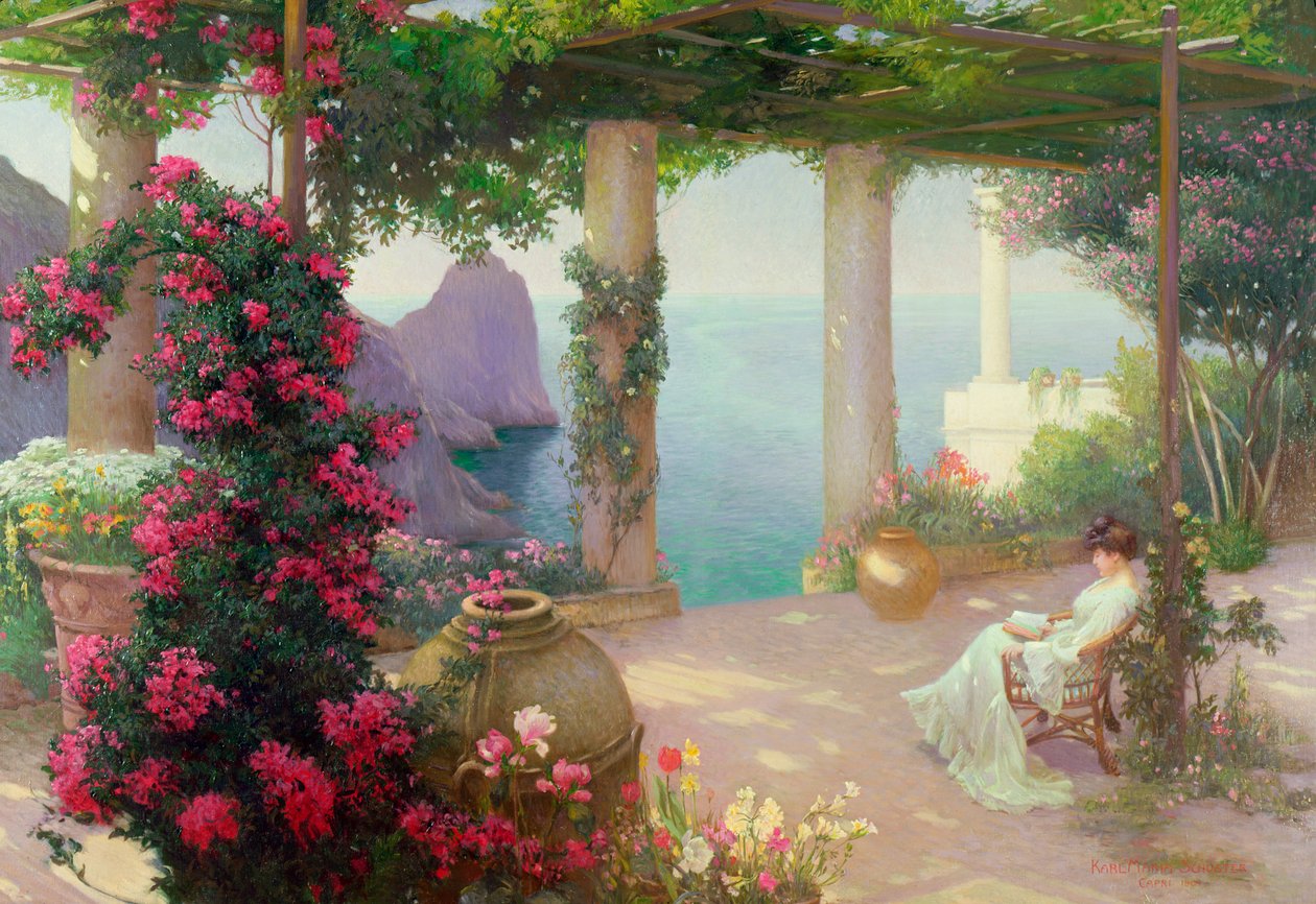 Terrassen, Capri af Karl Maria Schuster