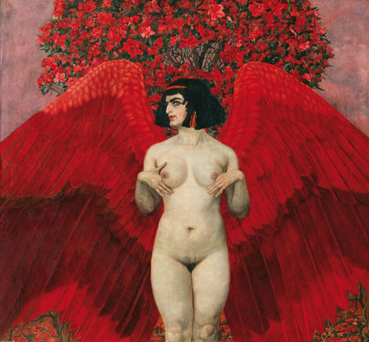 Rød engel, 1902 af Karl Mediz