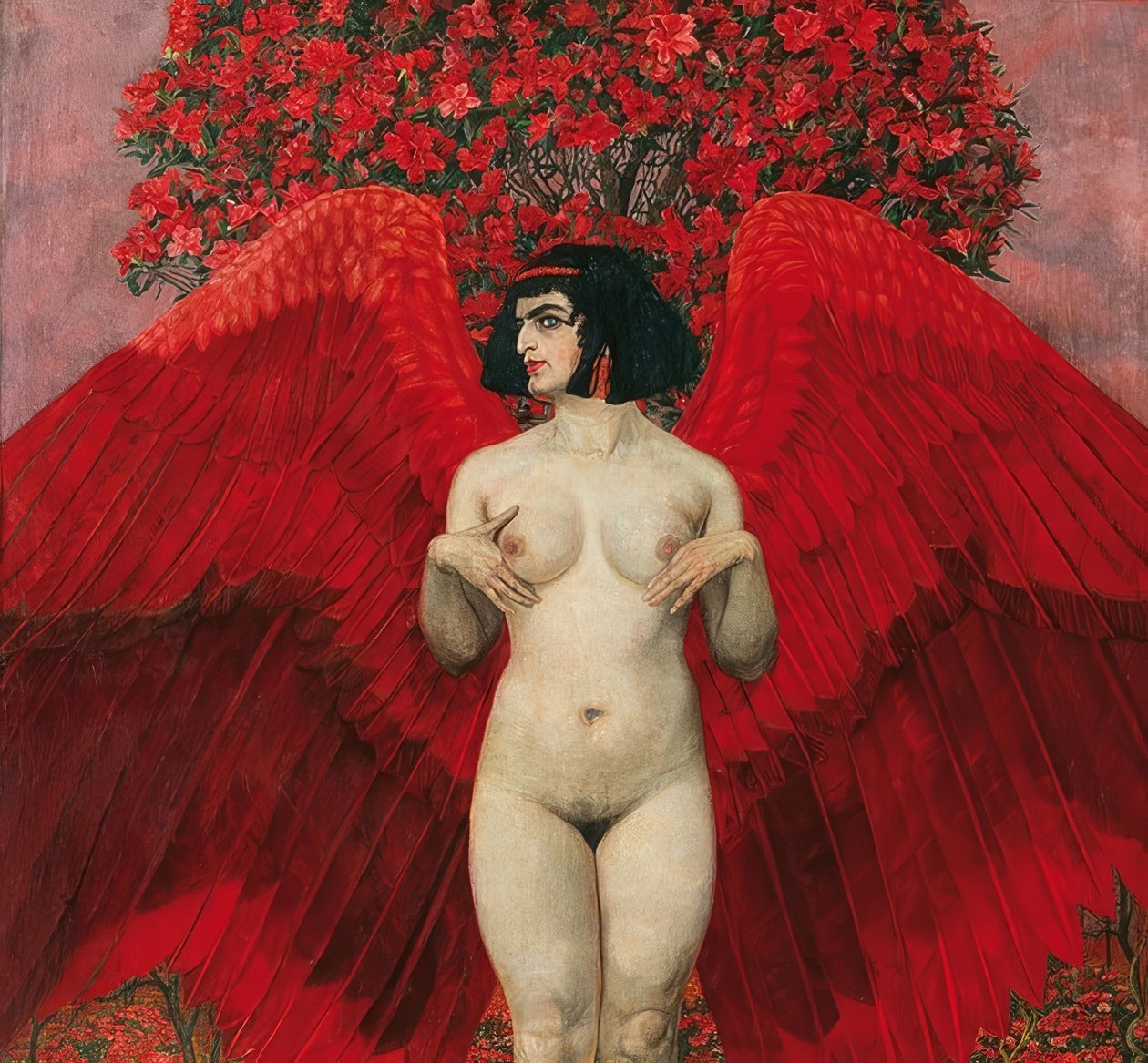 Rød engel. 1902 af Karl Mediz
