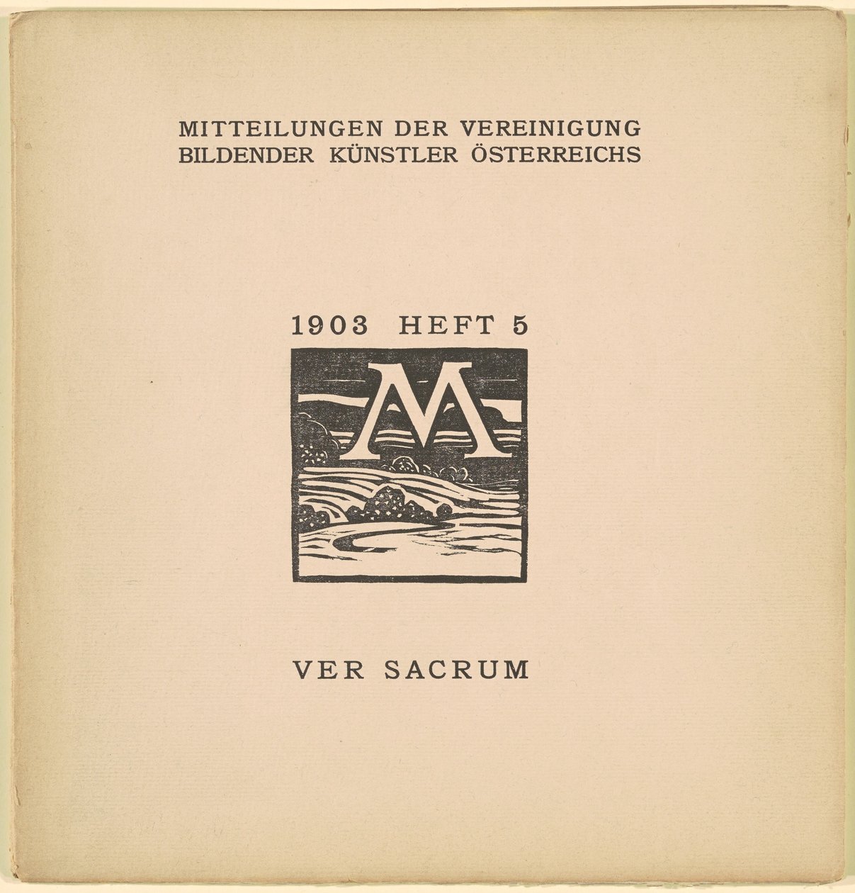 Ver Sacrum [6. årgang, nummer 5, marts 1903] af Karl Muller