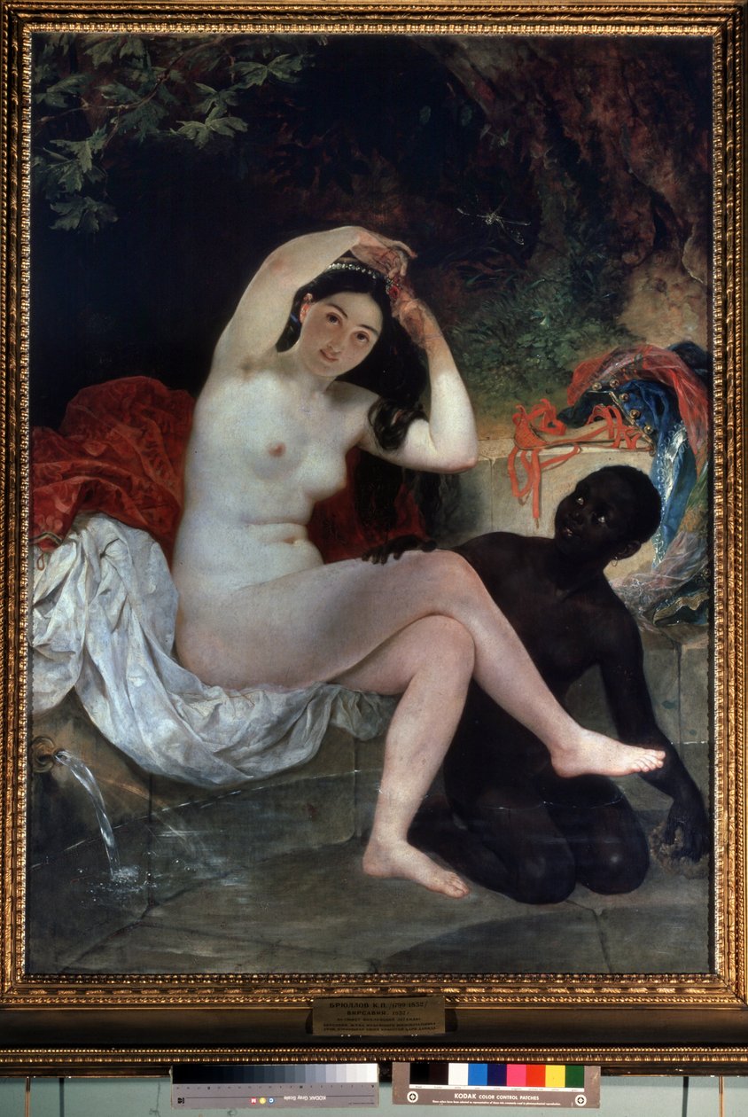 ""Bethsabee au bain"" (Badende Bathsheba) Peinture de Karl Pavlovich Briullov (Brioullov) (1799-1852) 1832 State Russian Museum, Saint Petersbourg, Rusland af Karl Pavlovich Bryullov