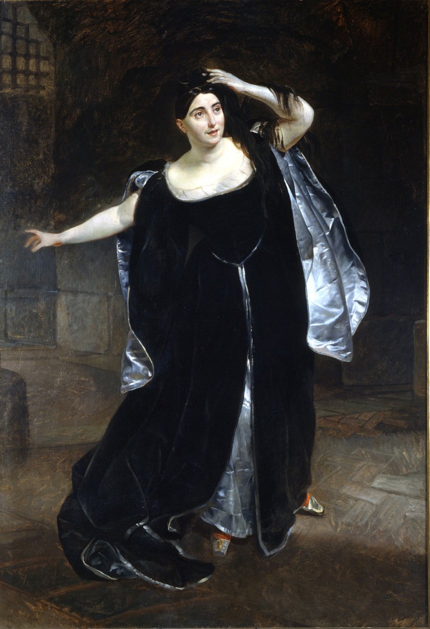 Giuditta Pasta (1797-1865) og "Anne Boleyn" (Anne de Boleyn (Anna eller Ann Bolin og Anne Bullen) af Karl Pavlovich Bryullov