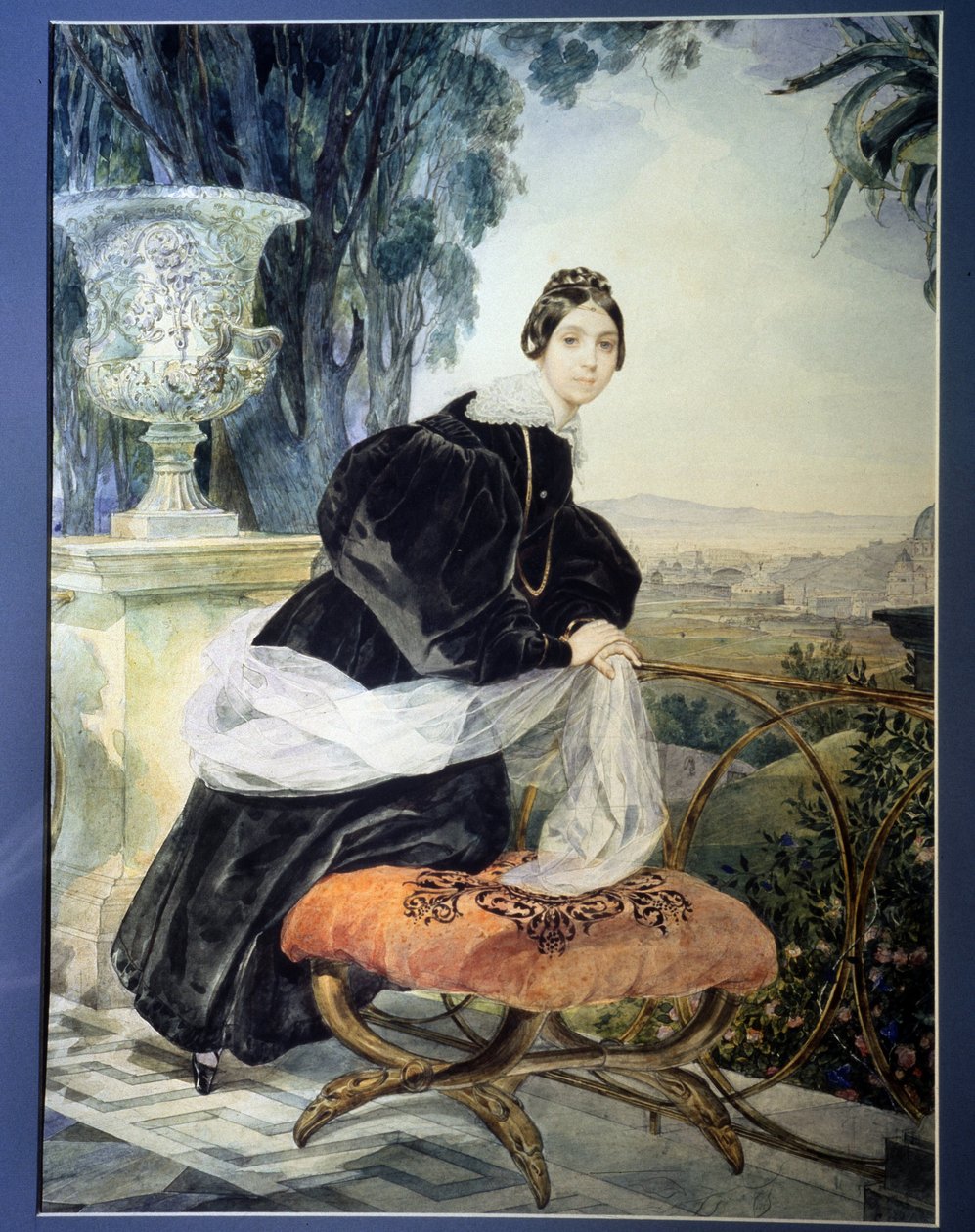 ""Portræt af storhertuginden af ​​Rusland Elisabeth Saltykova (1802-1863)"" Maleri af Karl Pavlovich Briullov (Briullov) (1799-1852) 1833-1835 Statens russiske museum, Sankt Petersborg af Karl Pavlovich Bryullov