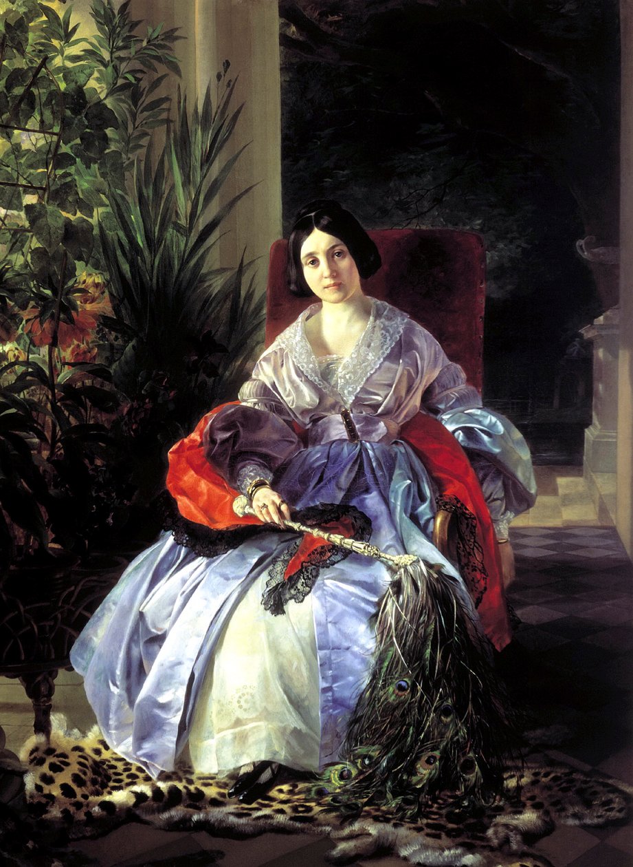 Portræt af prinsesserne Elizaveta Pavlovna Saltykov, 1841. af Karl Pavlovich Bryullov