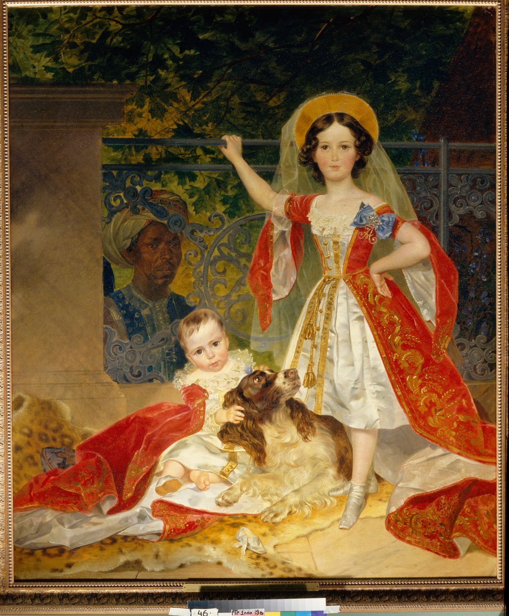 Portraits des enfants du Prince Volkonski (Portræt af børn af Prince Volkonsky) - Olie på lærred af Karl Pavlovich Bryullov (Bryullov) (1799-1852) af Karl Pavlovich Bryullov