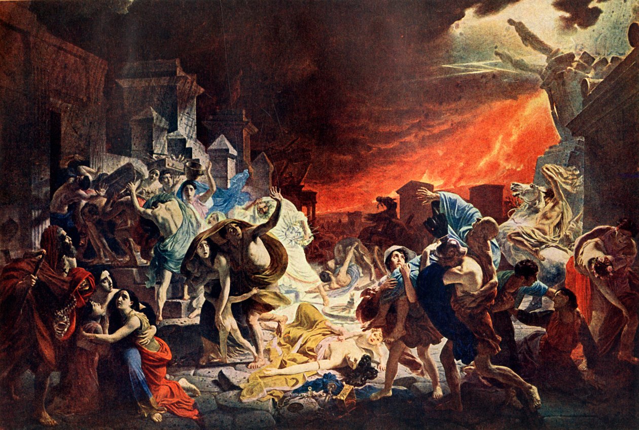 Ødelæggelsen af Pompeji, 1833, 1939. af Karl Pavlovich Bryullov