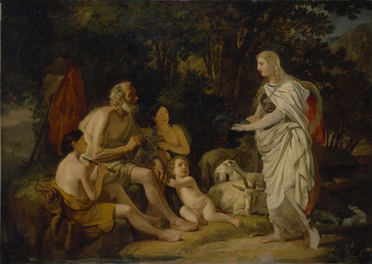Erminia og hyrderne, 1824 af Karl Pavlovich Bryullov