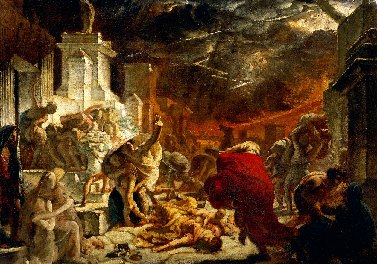 De sidste dage af Pompeji, den 24. august 79 e.Kr af Karl Pavlovich Bryullov