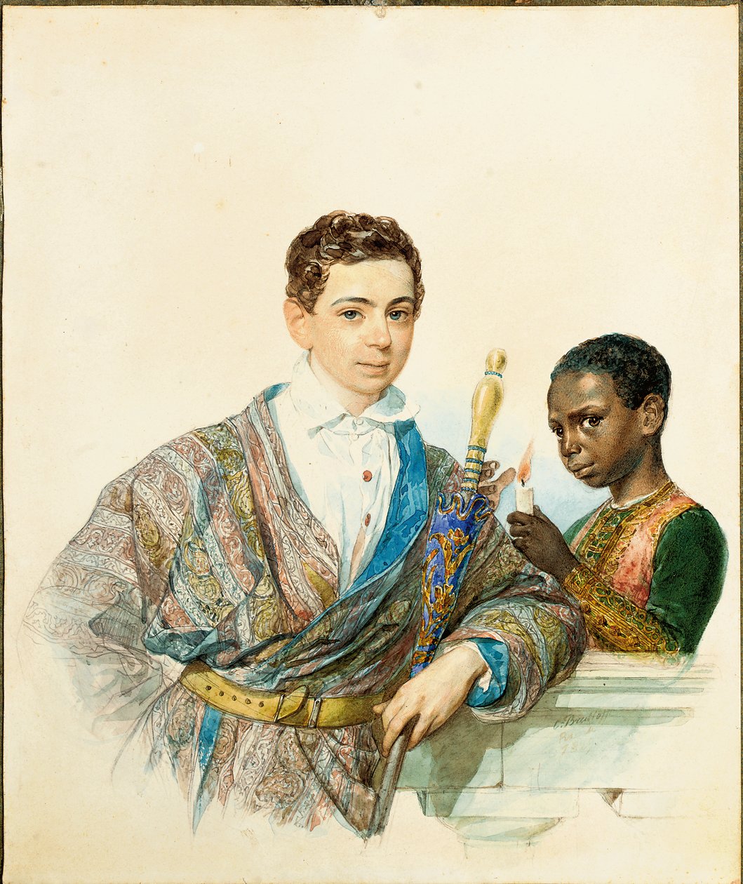 Portræt af Anatole Demidoff, Prins af San Donato, 1829 af Karl Pavlovich Bryullov