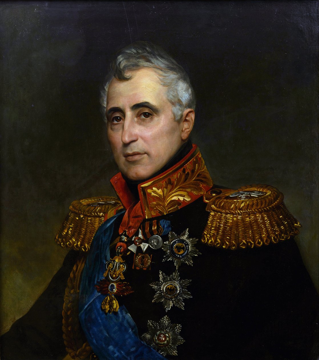 Portræt af Carlo Andrea (Charles Andre), greve Pozzo di Borgo (1764-1842) par Briullov, Karl Pavlovich (1799-1852). Olie på lærred af Karl Pavlovich Bryullov