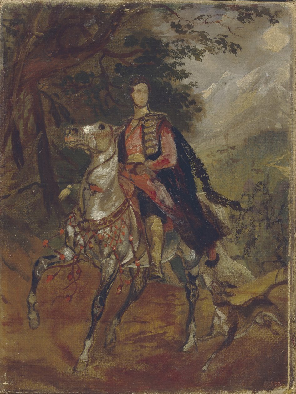 Portræt af grev Anatole Nikolaievich Demidov, 1. prins af San Donato 1812-1870, ca. 1831 af Karl Pavlovich Bryullov