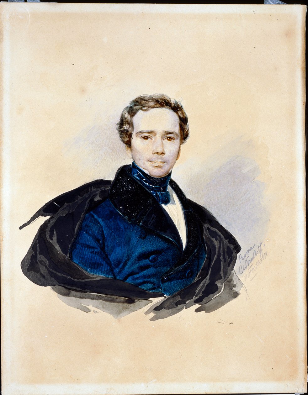 Portræt af Feodor, Prins Galitzine af Karl Pavlovich Bryullov