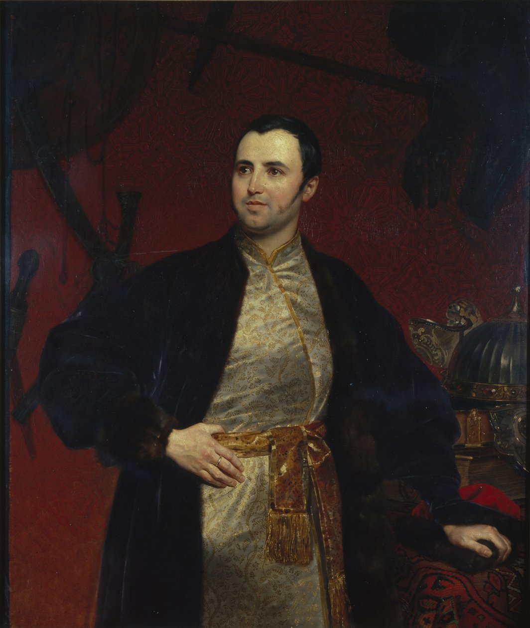 Portræt af prins Mikhail Andreyevich Obolensky 1805-1873, 1846 af Karl Pavlovich Bryullov