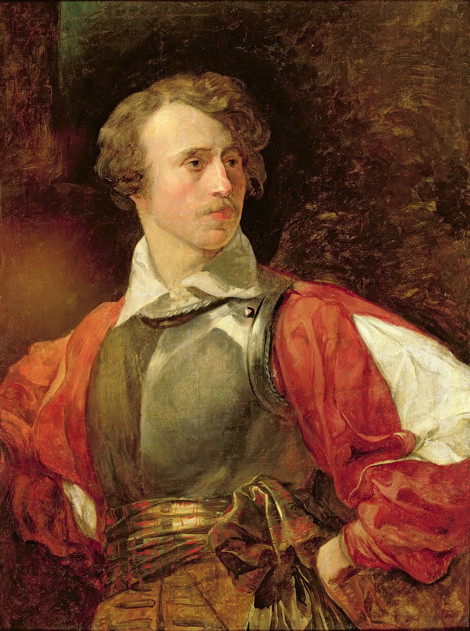 Portret af Vladimir Samoilov som Hamlet af Karl Pavlovich Bryullov