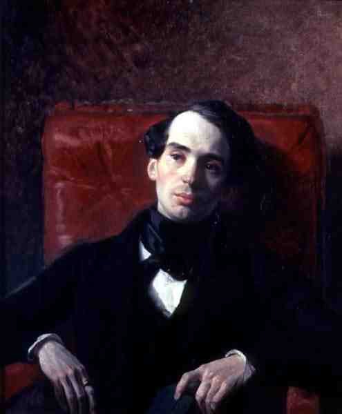 Portræt af forfatteren, A. N. Strougovschikoff (1808-78) af Karl Pavlovich Bryullov