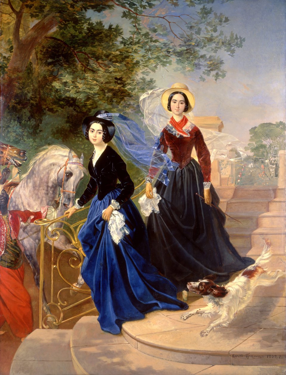 Portræt af Shishmareva -søstrene af Karl Pavlovich Bryullov