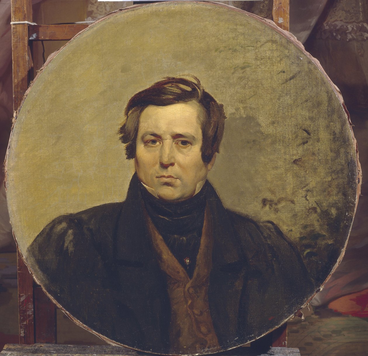 Portræt af forfatteren Vasily Ivanovich Orlov 1792-1860, 1836 af Karl Pavlovich Bryullov
