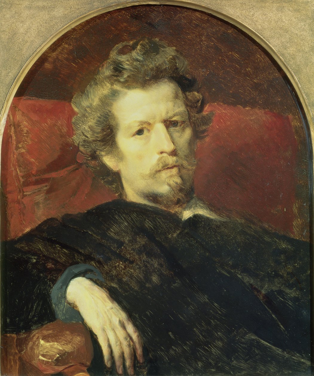 Selvportræt, 1848 (olie på pap) af Karl Pavlovich Bryullov