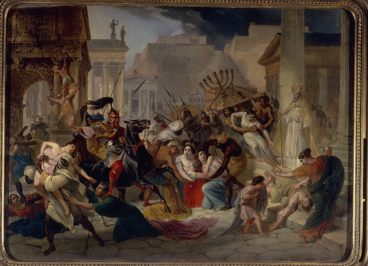 Plyndringen af Rom i 455, 1833-35 af Karl Pavlovich Bryullov