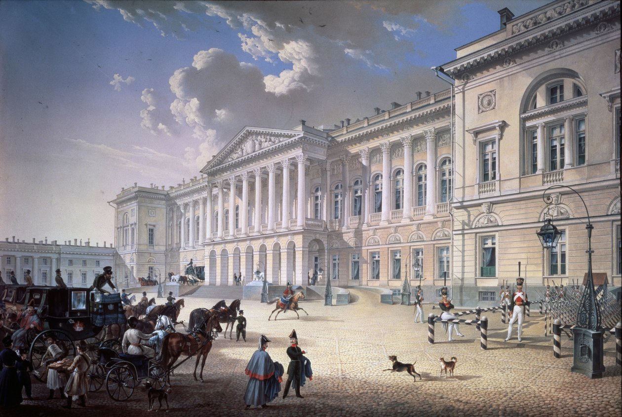 Det gamle Michael-palads i Sankt Petersborg, 1832 af Karl Petrovich Beggrov