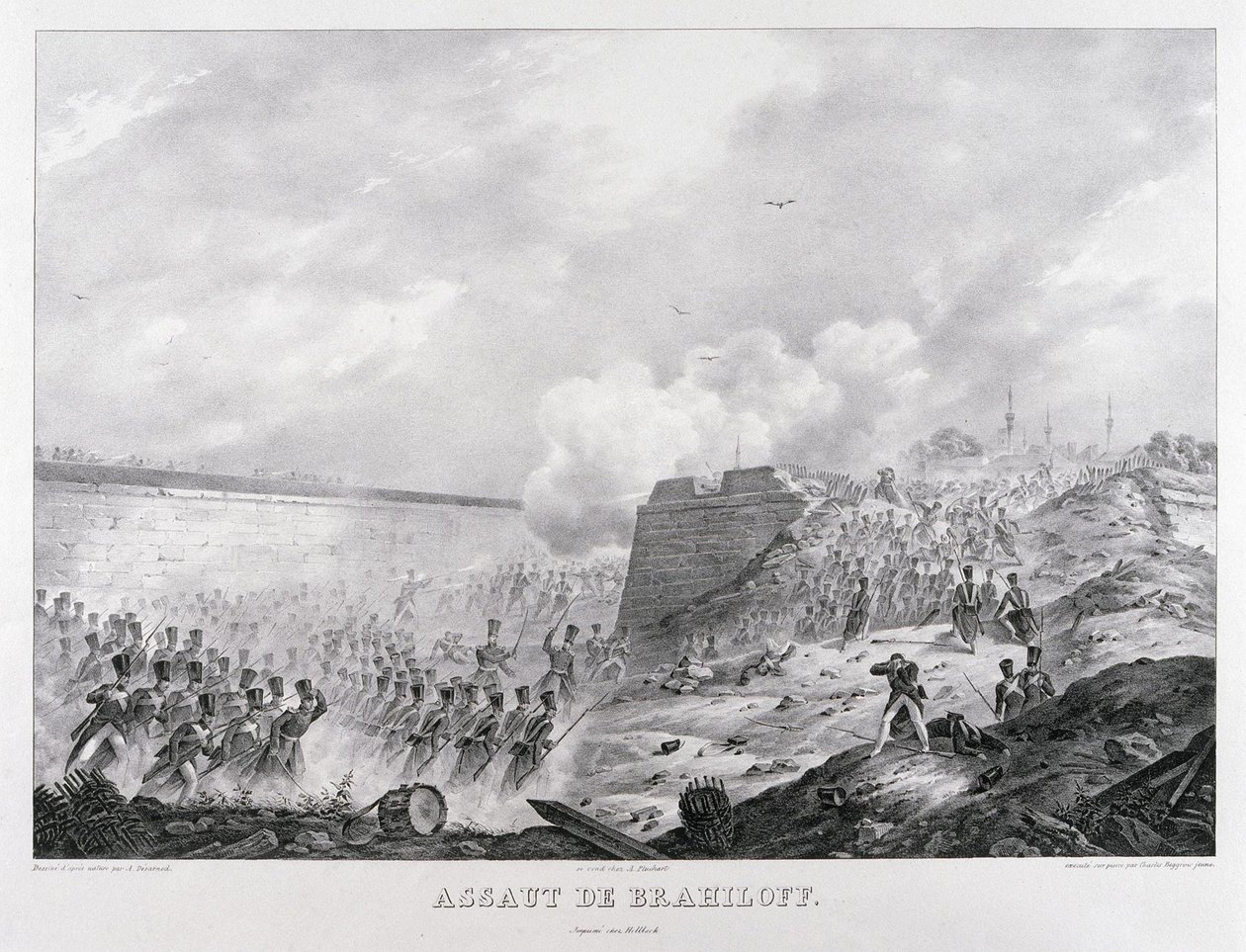 Stormen af Brailov-fæstningen den 15. juni 1828, 1829 af Karl Petrovich Beggrov