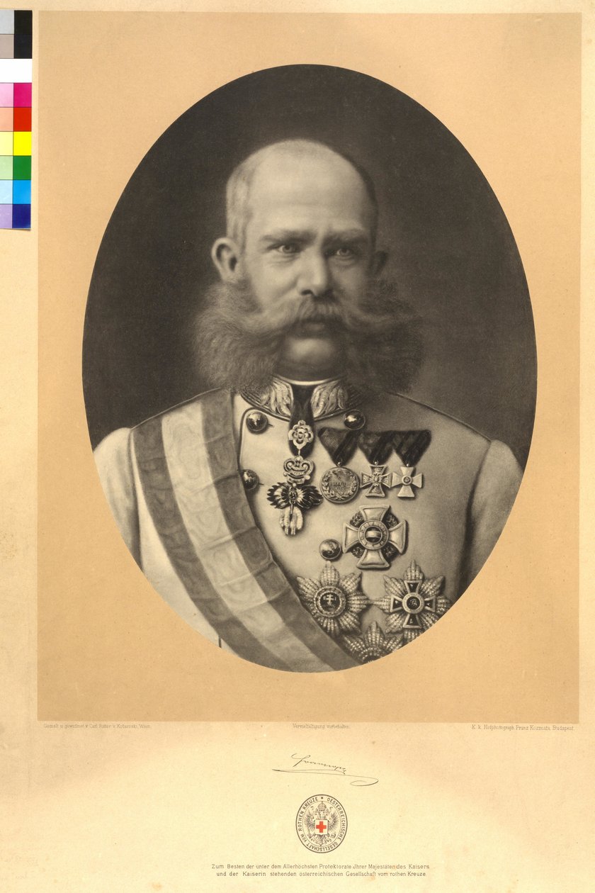 Kejser af Østrig Franz Joseph I af Karl Ritter Von Kobierski