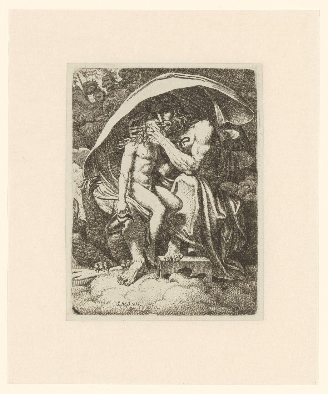Jupiter og Ganymedes af Karl Russ