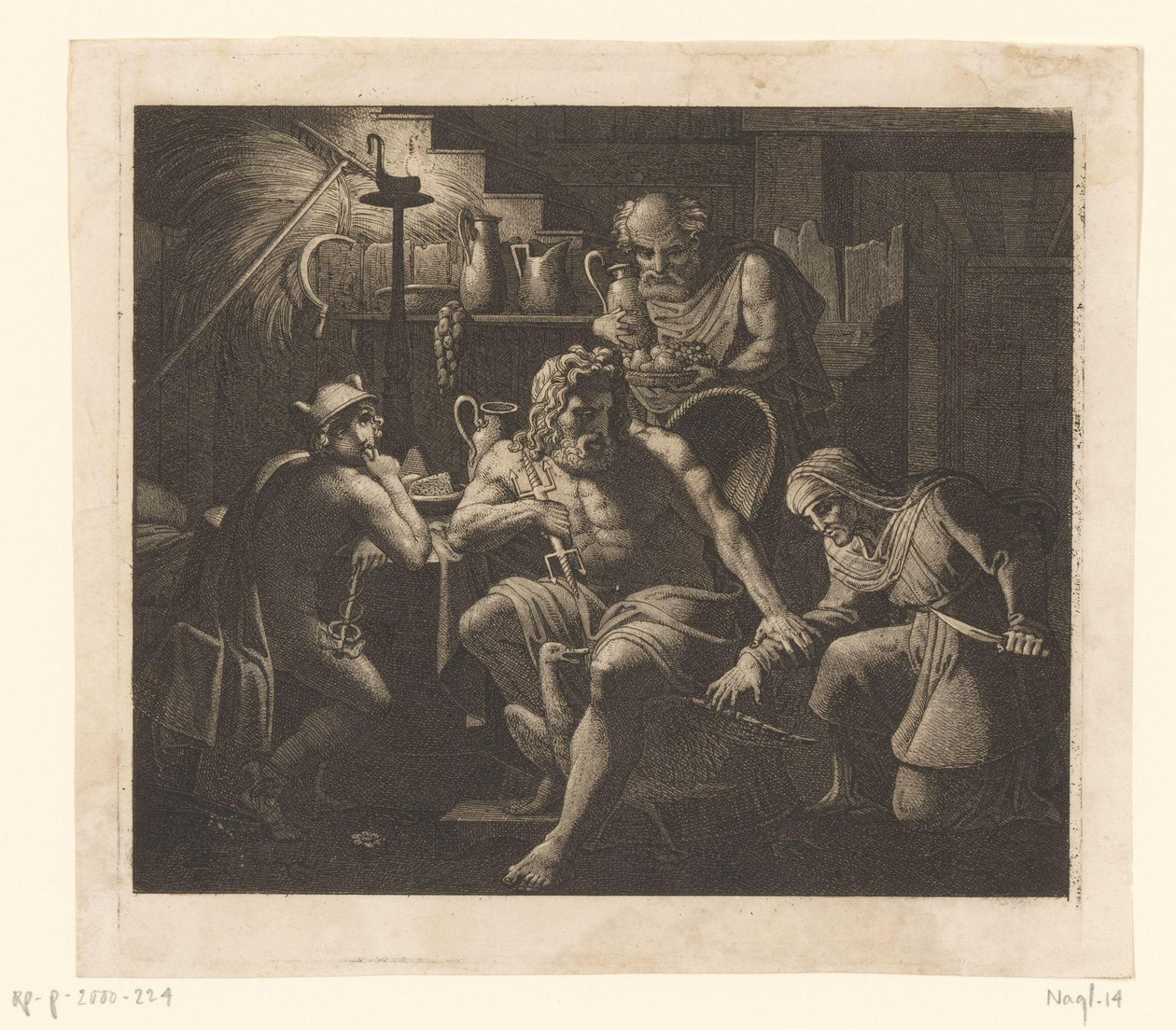 Jupiter og Merkur ved Philemon og Baucis Idéer (serietitel) af Karl Russ