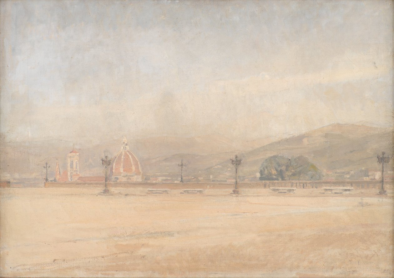 Piazzale Michelangelo nær Firenze af Karl Schou