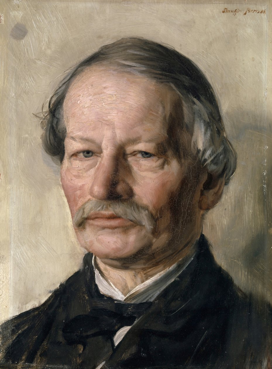 Portræt af Gustav Freitag 1816-1895, 1886. af Karl Stauffer Bern