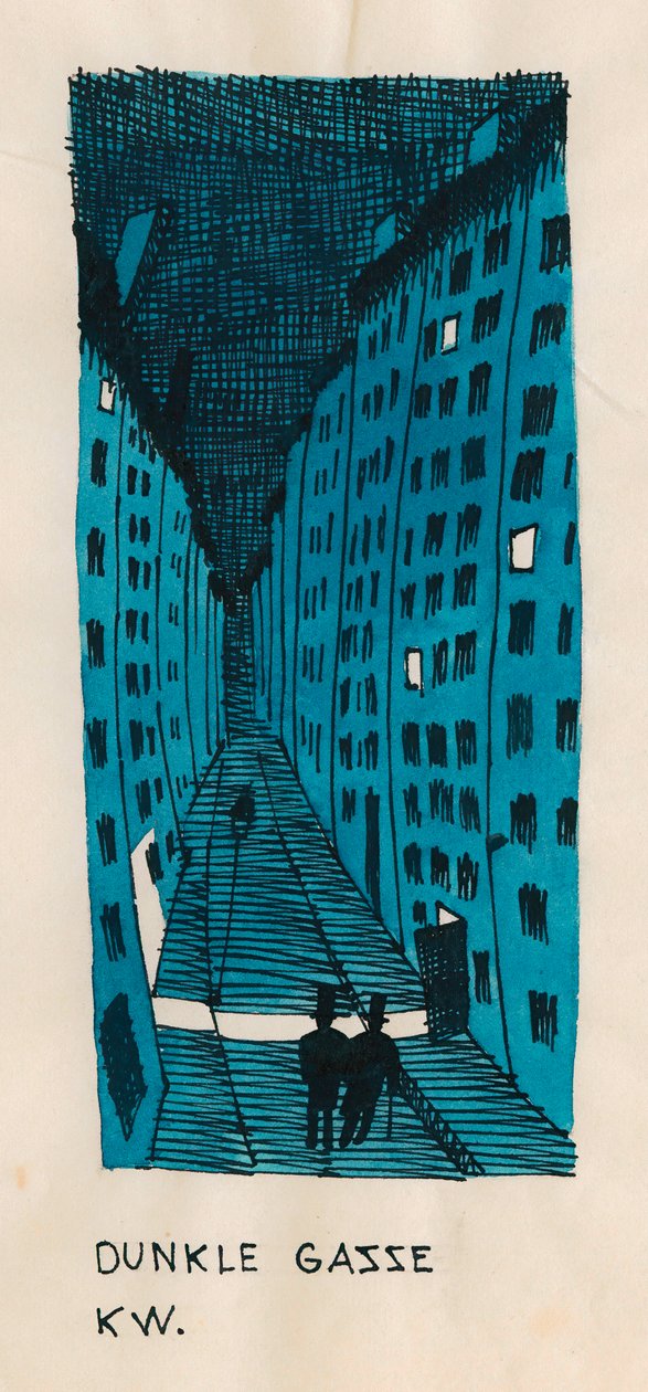 Dark Alley, ca. 1922 af Karl Wiener