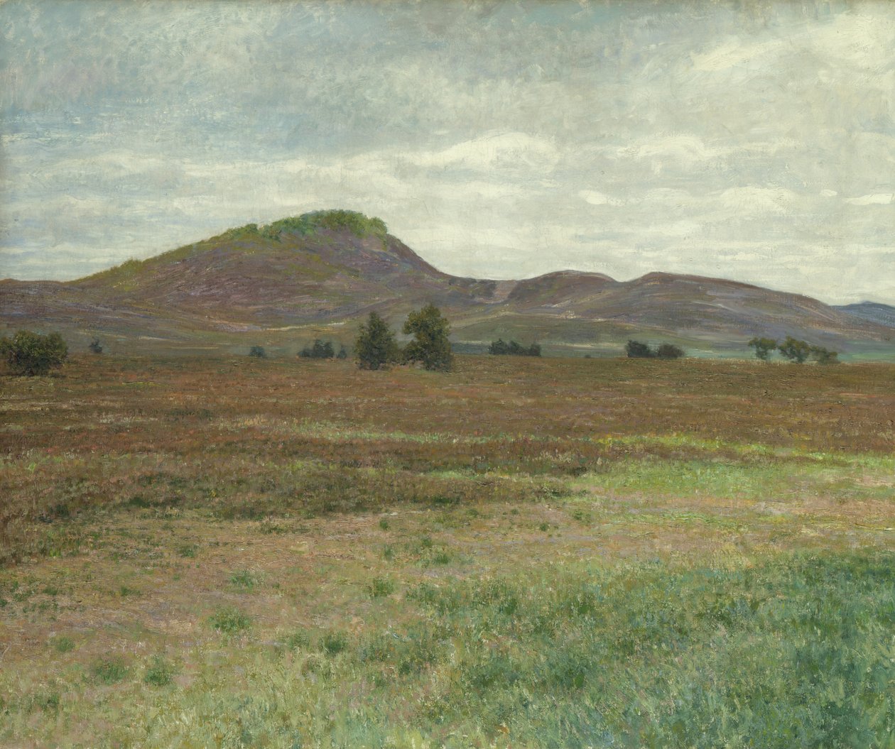 Landskab nær Harburg (olie på lærred) af Karl Wilhelm Arthur Illies