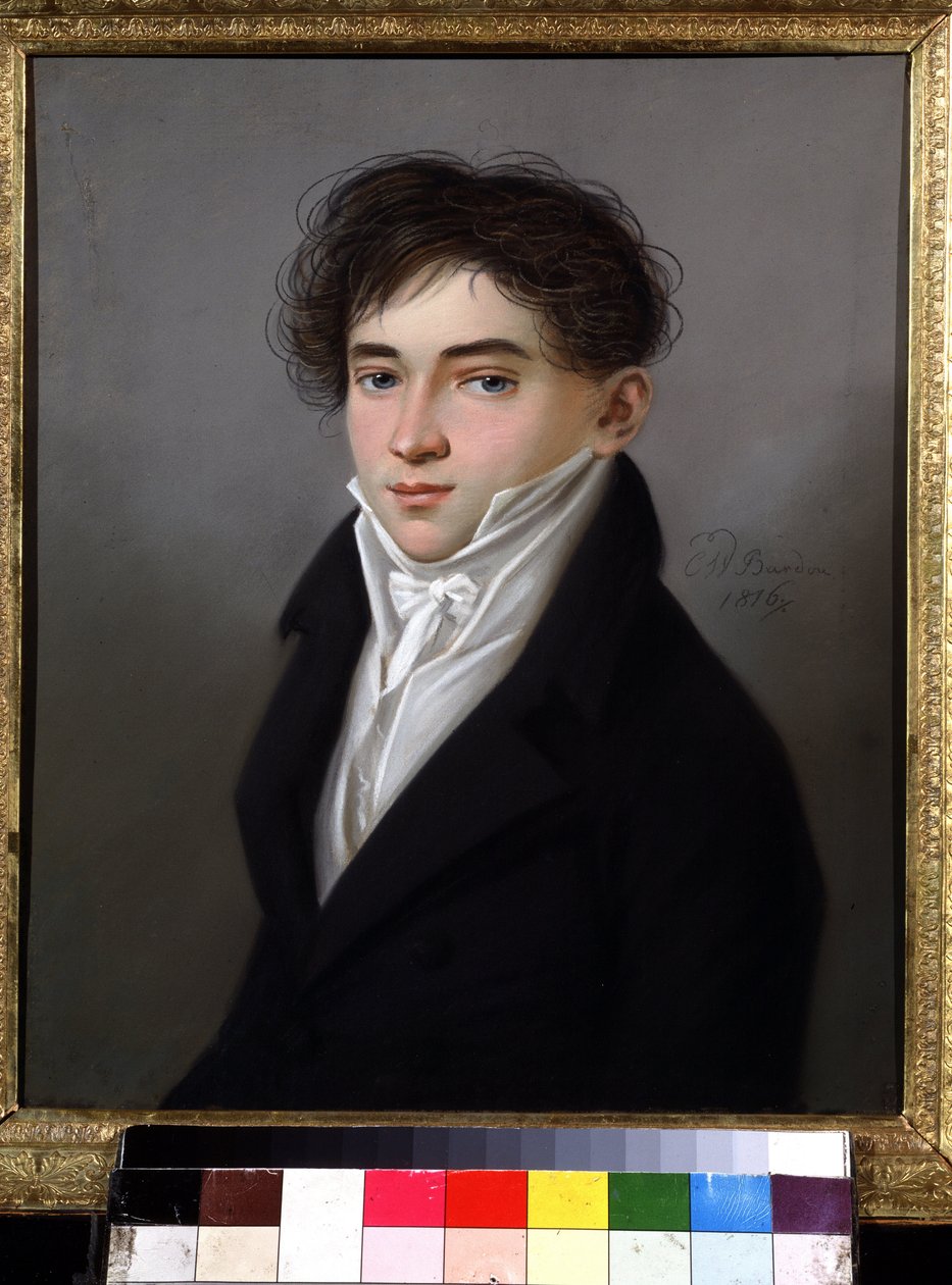 Portræt af marskal af adelen af ​​Saratov A.S.Kiselev. Maleri af Karl Wilhelm Bardou (1750-efter 1842). Pastel på pap, 29,5 x 25,3 cm af Karl Wilhelm Bardou