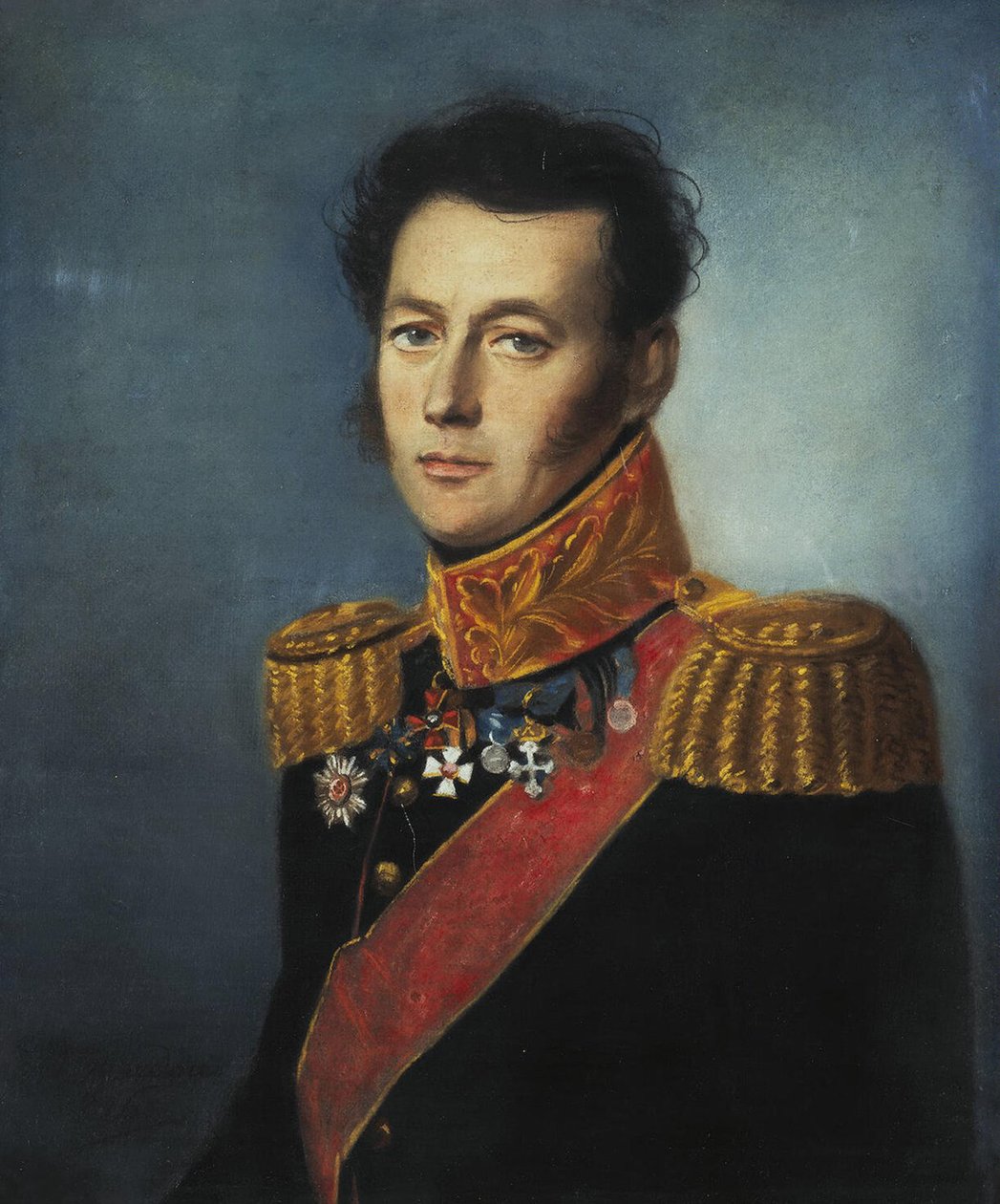 Portræt af general Ivan Skobelev 1778-1849, 1826 af Karl Wilhelm Bardou