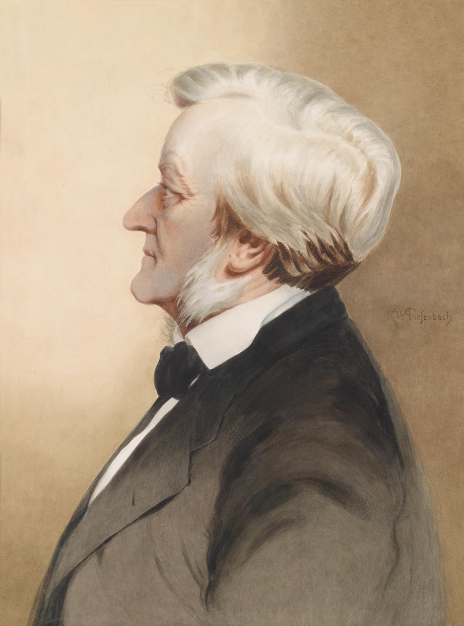 Portræt af komponisten Richard Wagner 1813-1883, ca. 1913 af Karl Wilhelm Diefenbach