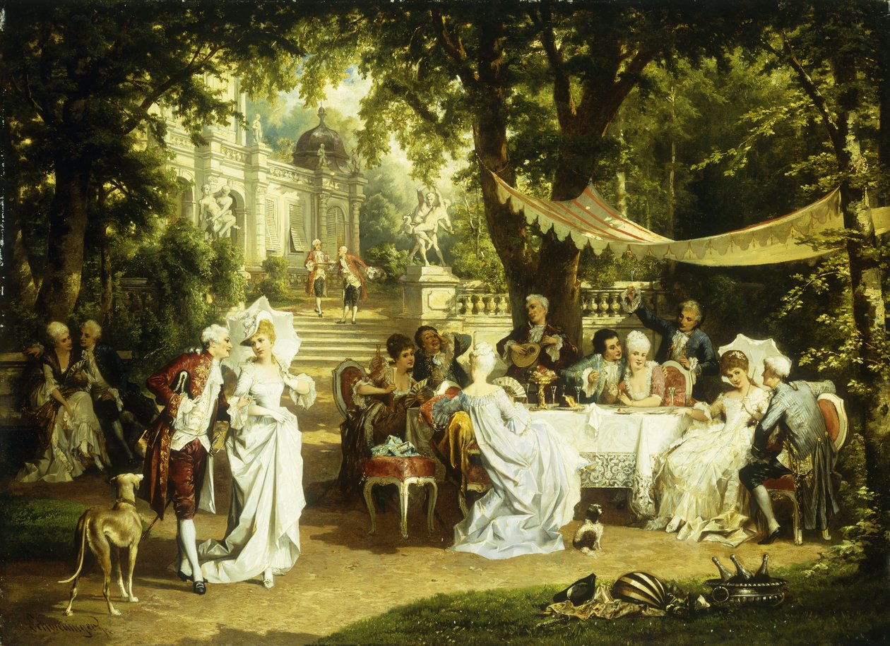 Havefesten, af Karl or Carl the Younger Schweninger