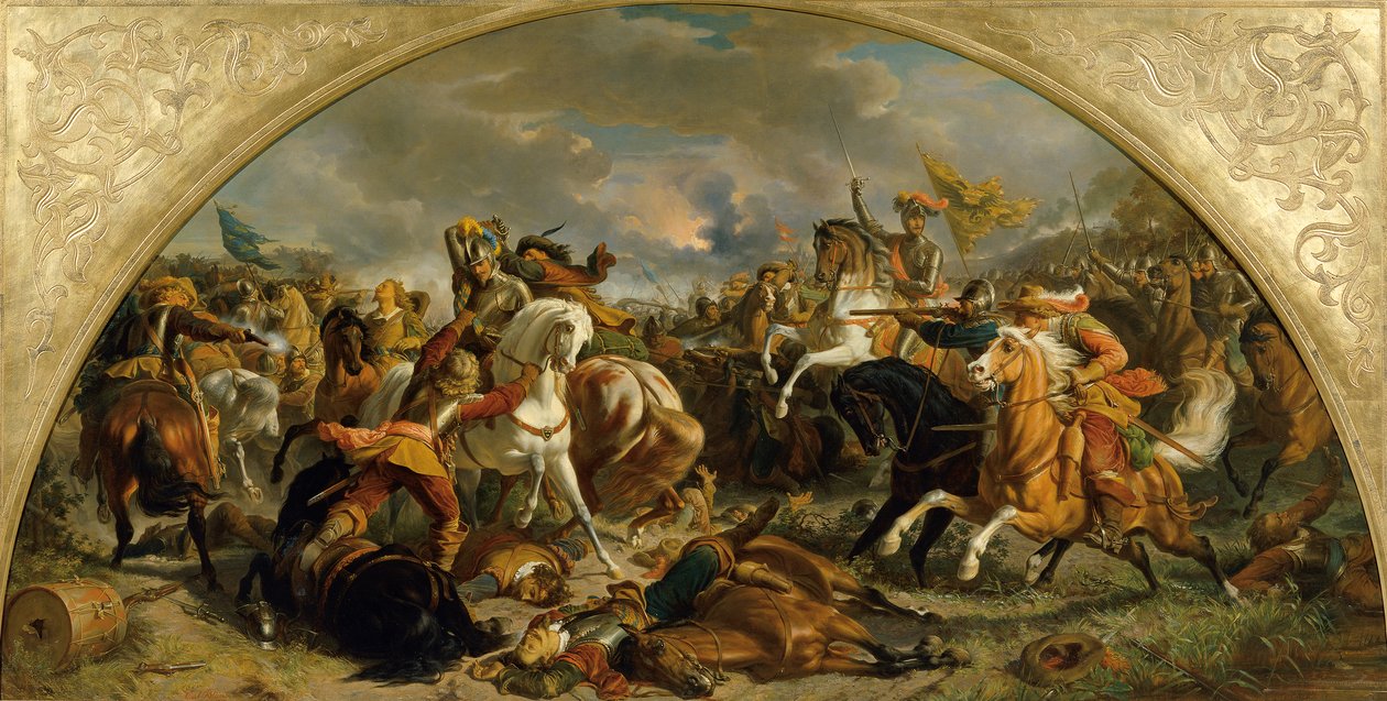 Den østrigske hærs sejr over svenskerne ved Nördlingen i 1634 af Karl von Blaas