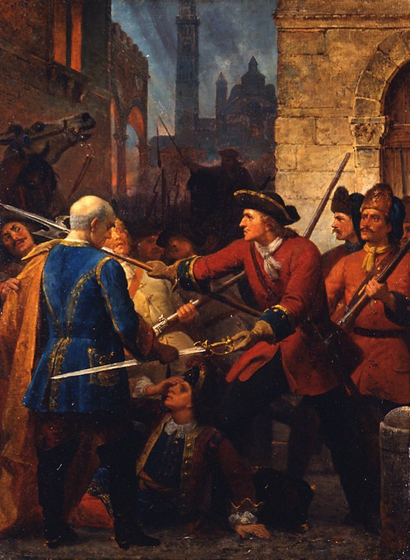 Angrebet af Cremona 1702 af Karl von Blaas