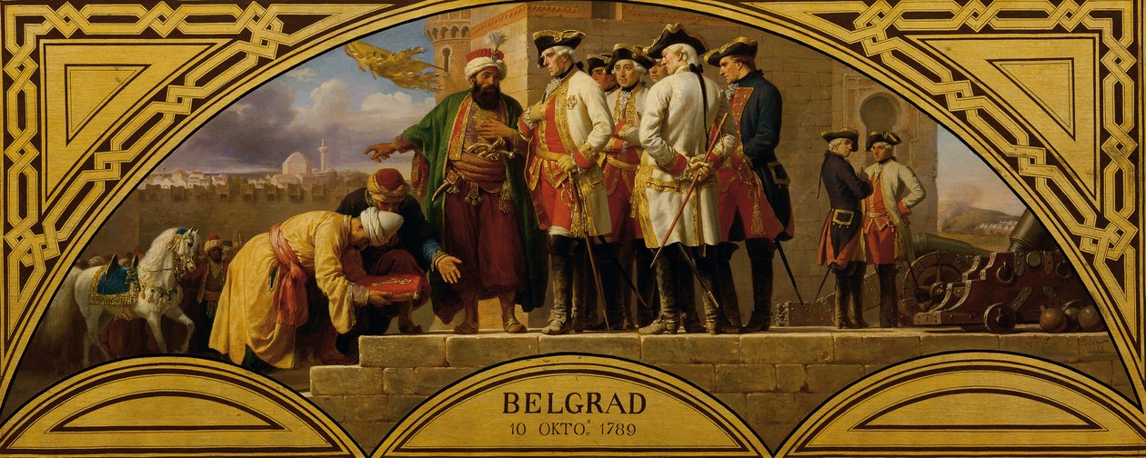 Overgivelsen af ​​Beograd i 1789 af Karl von Blaas