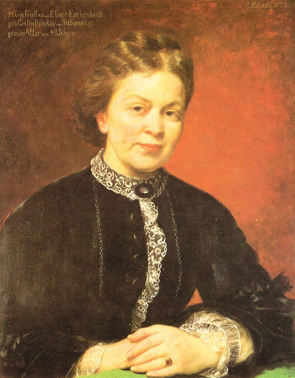 Tysk: Marie Freifrau von Ebner-Eschenbach af Karl von Blaas