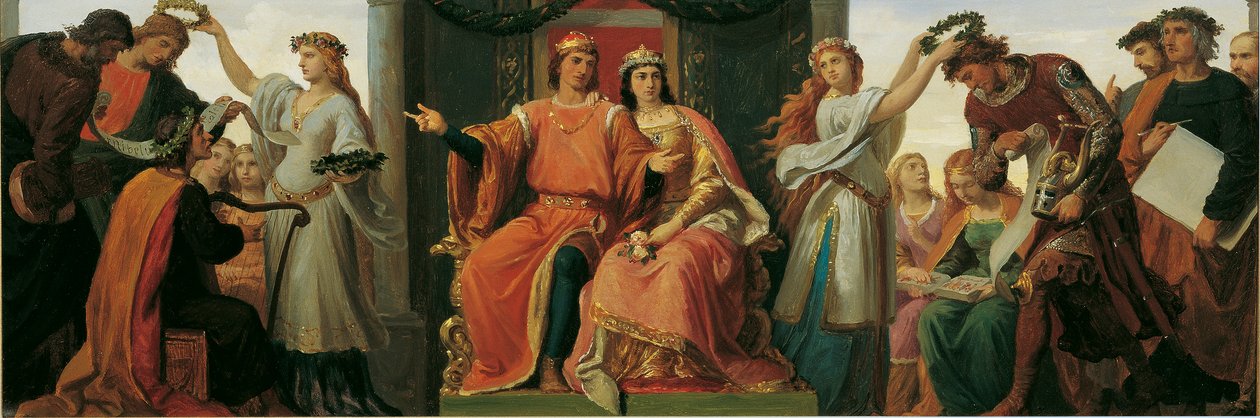 Leopold den Glorværdige som protektor for kunst og videnskab af Karl von Blaas