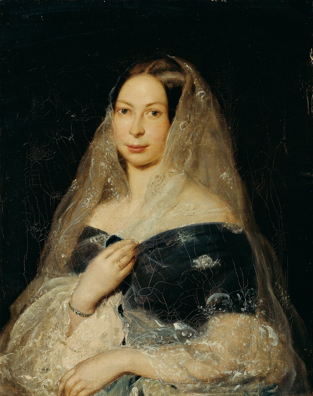 portræt af en dame af Karl von Jagemann
