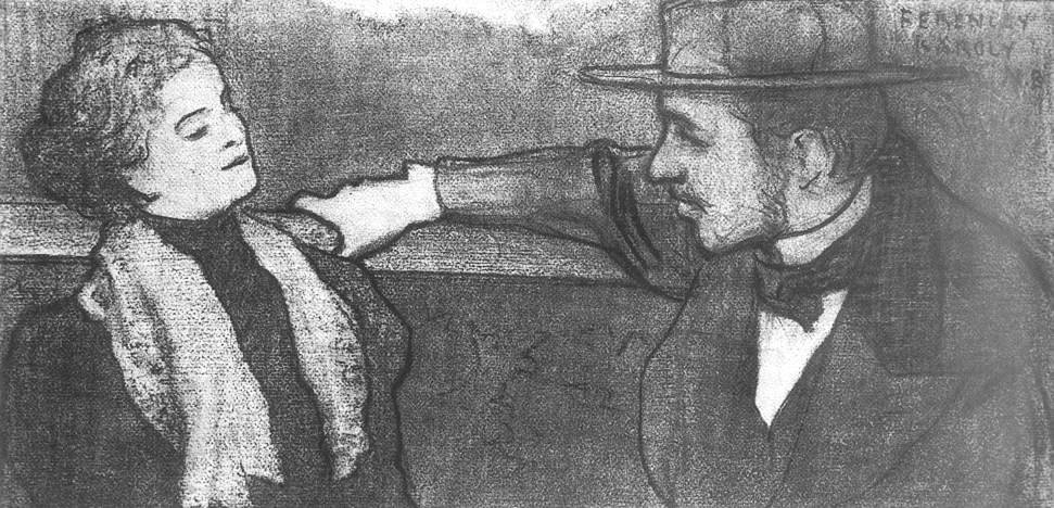 Daphnis og Chloe af Károly Ferenczy