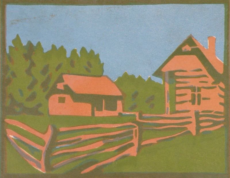 Gård og kilder af Károly Ferenczy